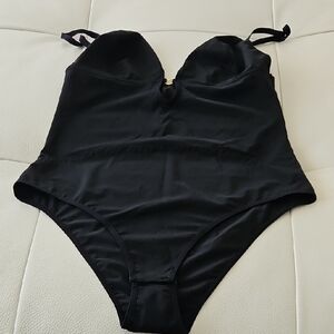 Black One-Piece Swimsuit